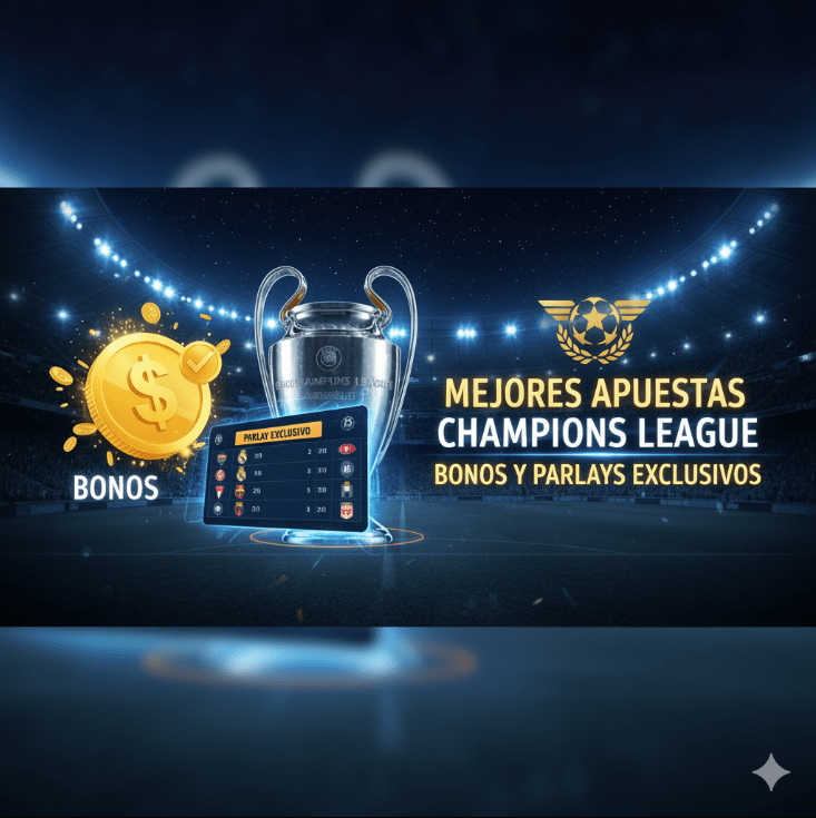 Mejores Apuestas Champions League, Bonos y Parlays Exclusivos