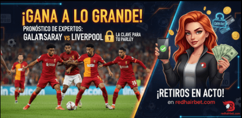 ¡Gana a lo Grande! Pronóstico de Expertos: Galatasaray vs Liverpool – La Clave para tu Parley y Retiros en el Acto en redhairbet.com