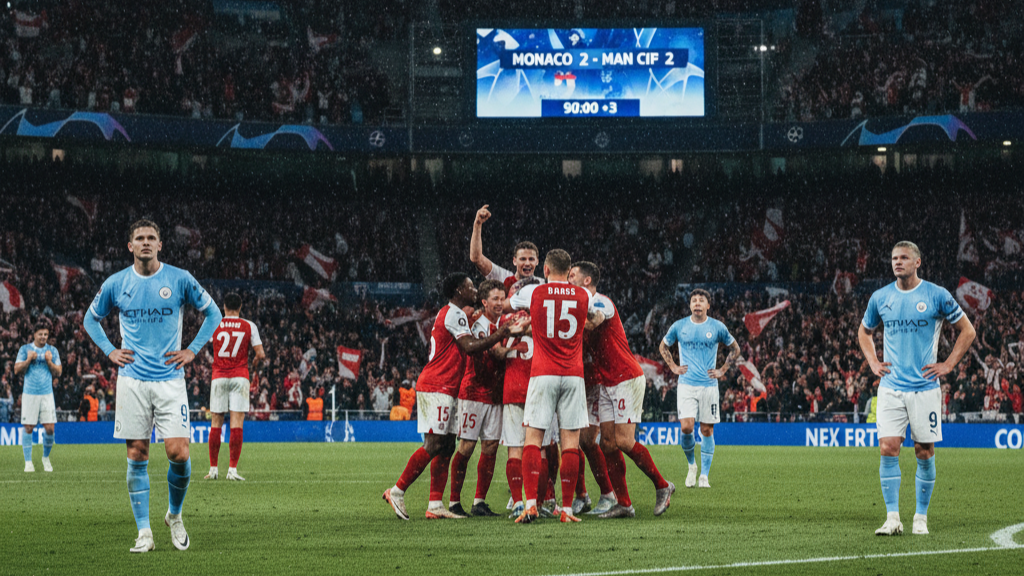 ¡Agónico Empate en el Principado! Doblete de Haaland no Basta y el Mónaco Rescata un 2-2 ante el Manchester City