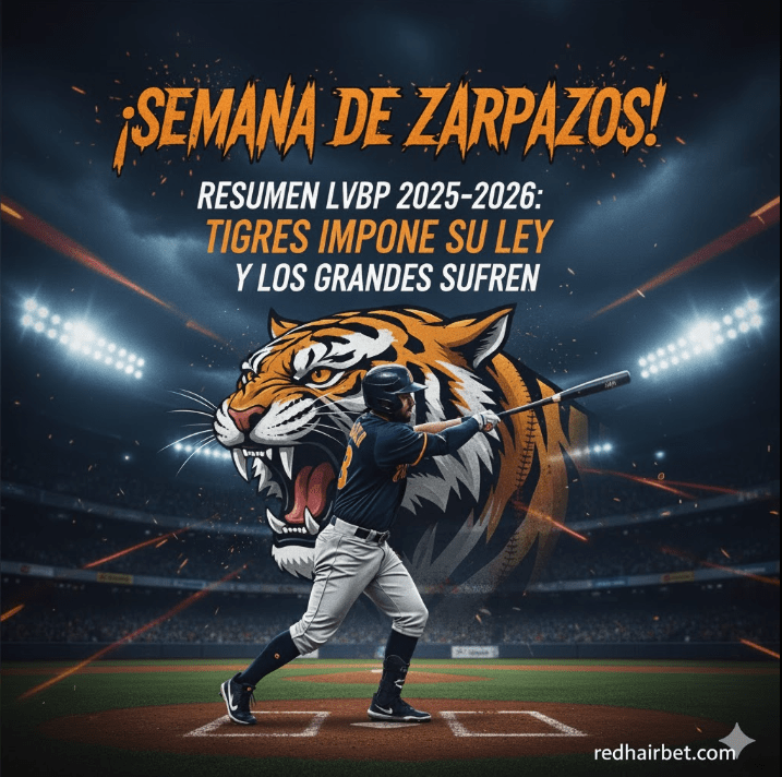 ¡Semana de Zarpazos y Sorpresas! Resumen LVBP 2025-2026: Tigres Impone su Ley y los Grandes Sufren