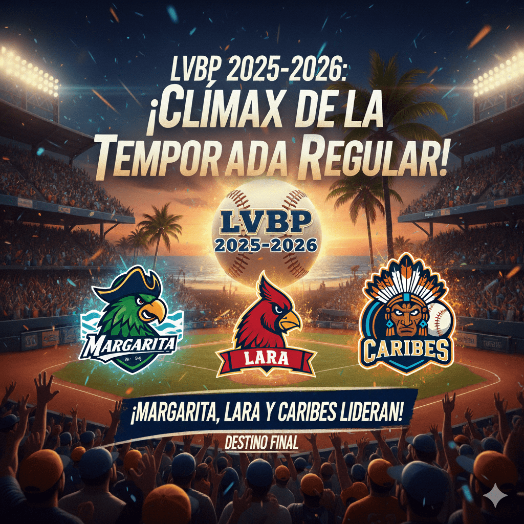 LVBP 2025-2026: ¡Margarita, Lara y Caribes Lideran el Clímax de la Temporada Regular!