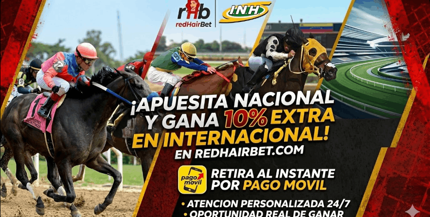 ¡Apuesta al Hipismo Nacional y Gana un 10% Extra en Carreras Internacionales en RedHairBet!