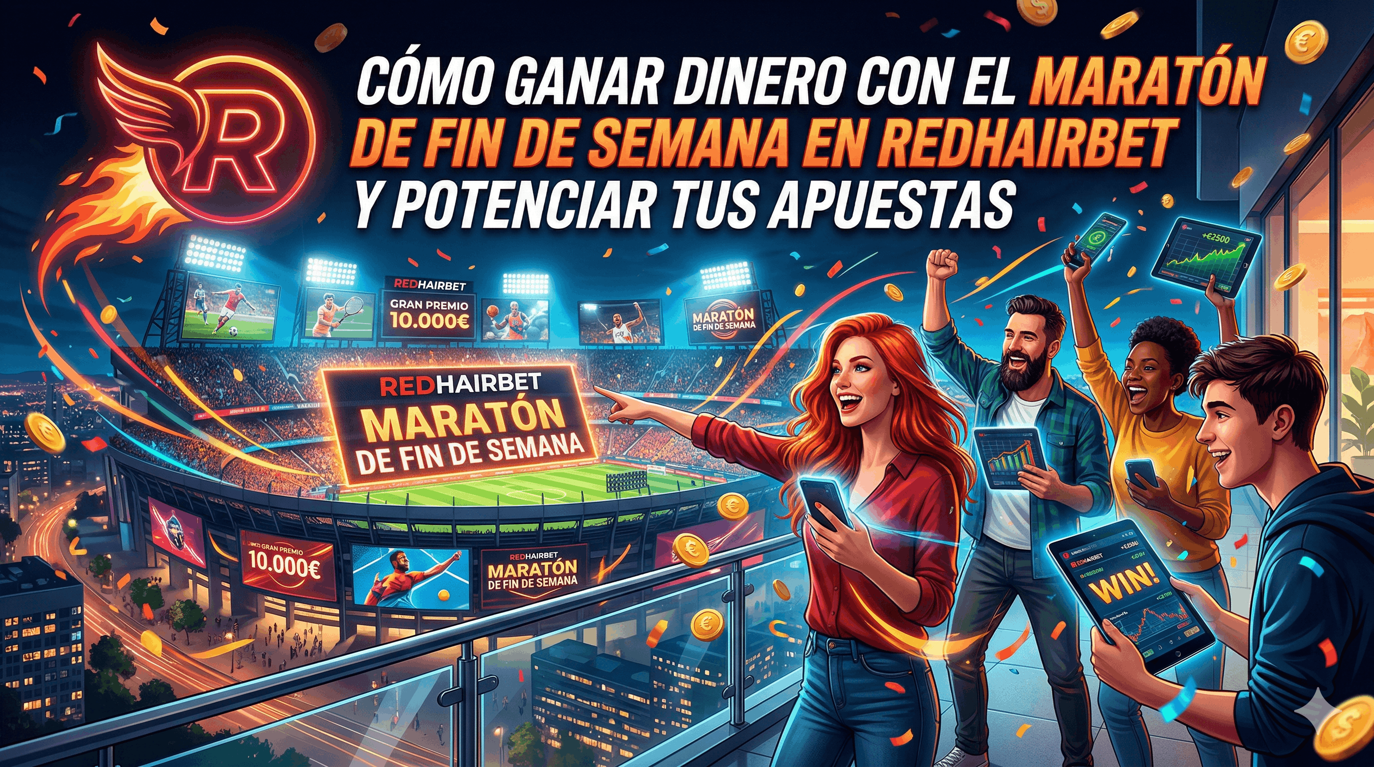 CÓMO GANAR DINERO CON EL MARATÓN DE FIN DE SEMANA EN REDHAIRBET Y POTENCIAR TUS APUESTAS